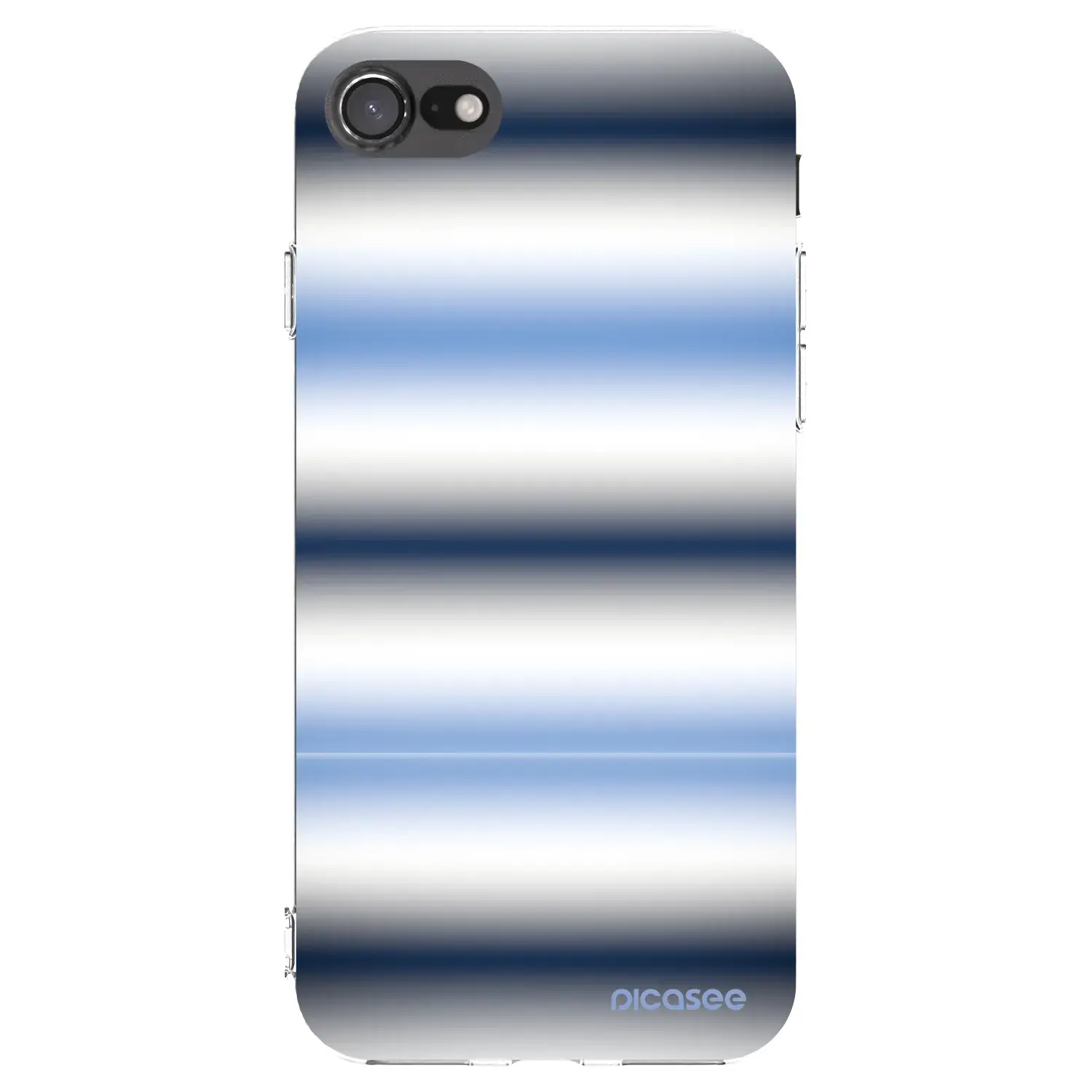 Silikonový průhledný obal pro Apple iPhone SE 2020 - Static Lines