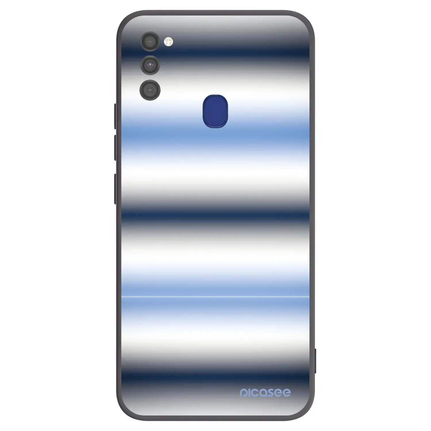 Silikonový černý obal pro Samsung Galaxy M21 M215F - Static Lines