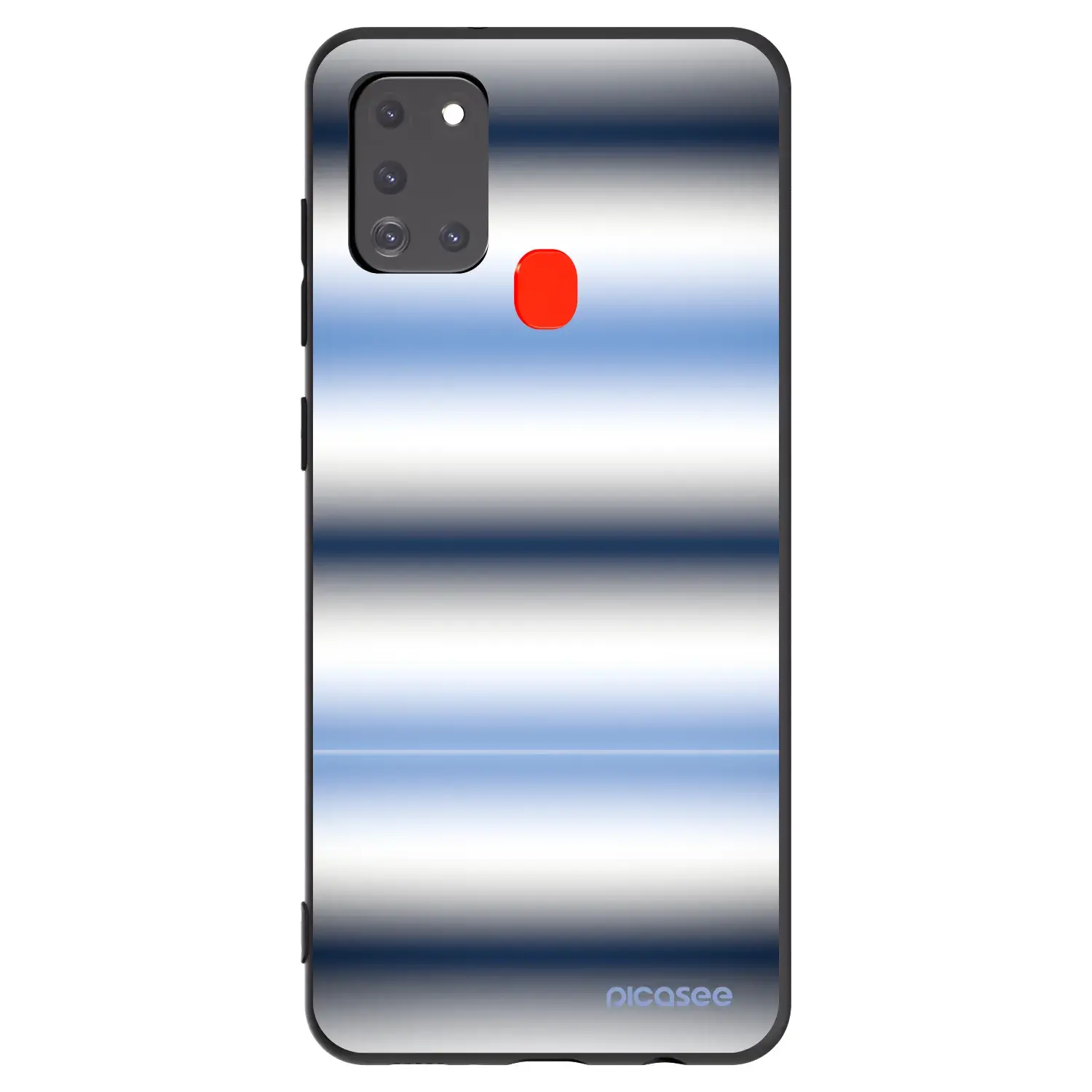 Silikonový černý obal pro Samsung Galaxy A21s - Static Lines