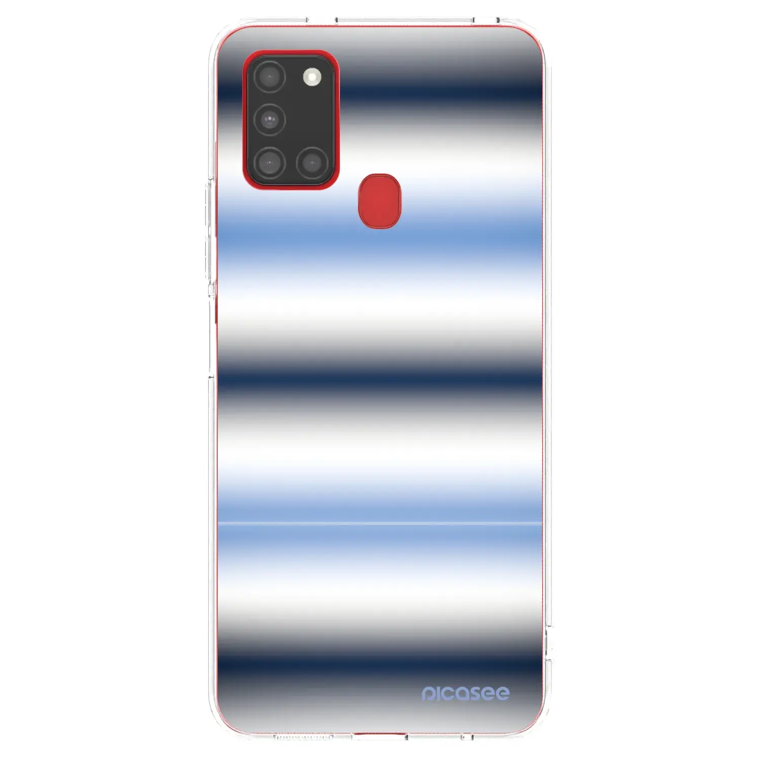 Silikonový průhledný obal pro Samsung Galaxy A21s - Static Lines