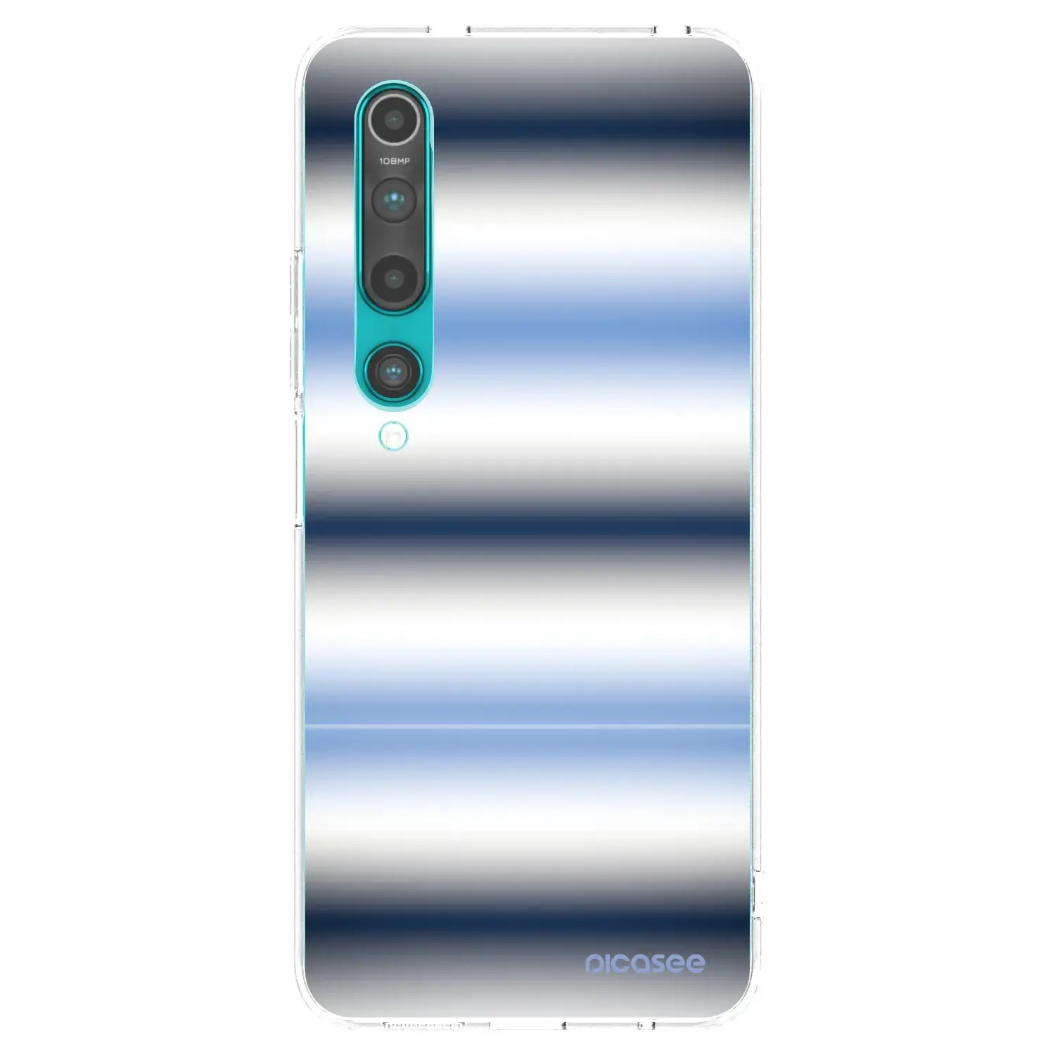 Silikonový průhledný obal pro Xiaomi Mi 10 - Static Lines