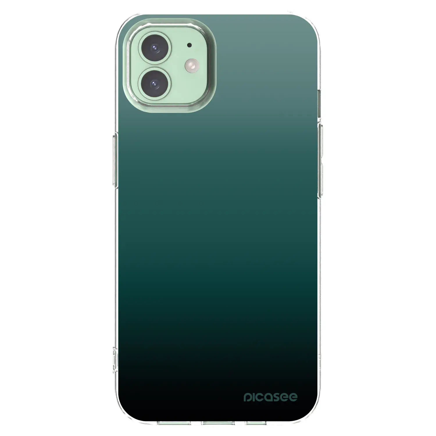 Silikonový průhledný obal pro Apple iPhone 12 - Verdant Fade