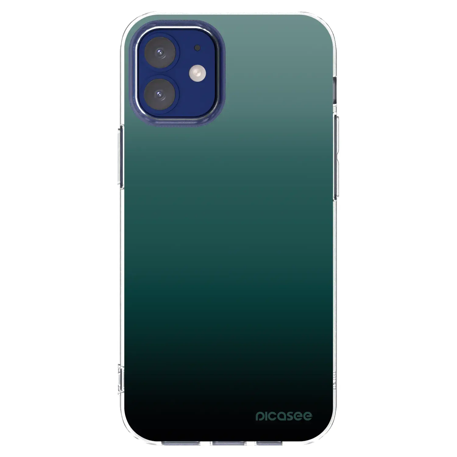 Silikonový průhledný obal pro Apple iPhone 12 mini - Verdant Fade