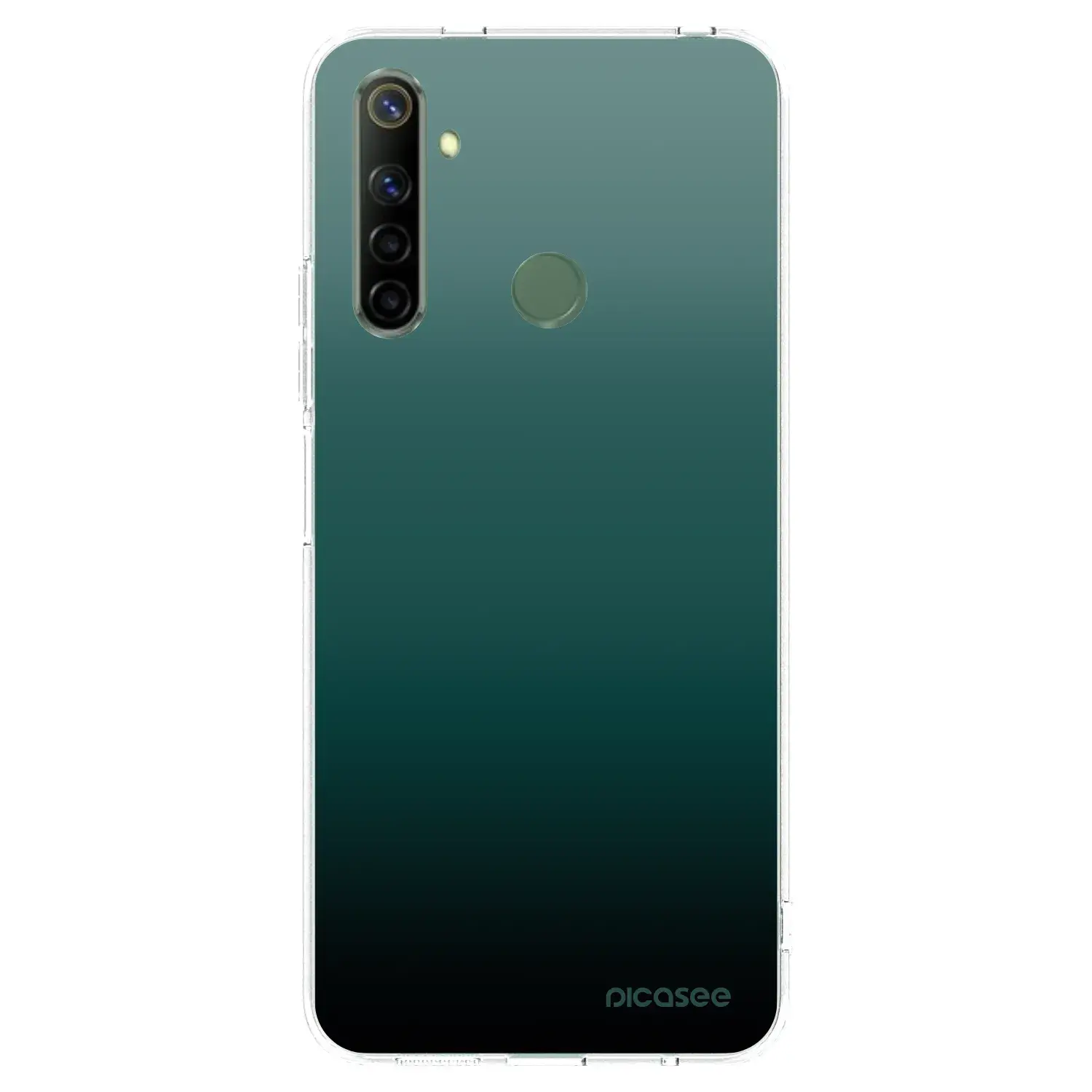 Silikonový průhledný obal pro Realme 6i - Verdant Fade