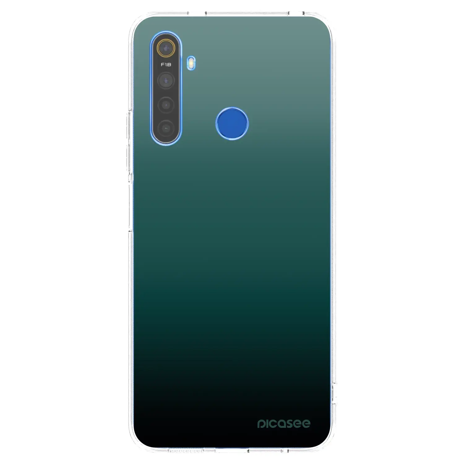 Silikonový průhledný obal pro Realme 5 - Verdant Fade