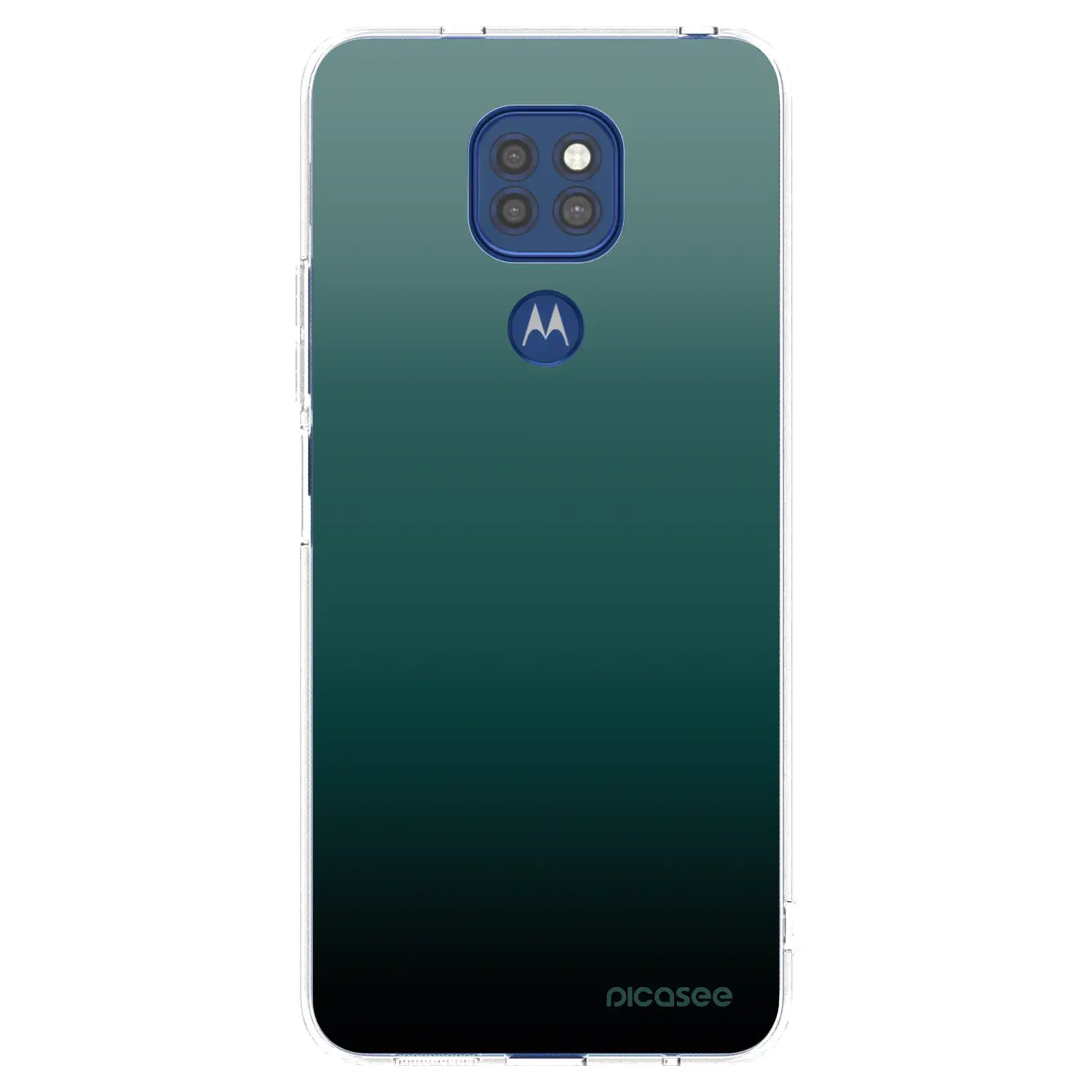 Silikonový průhledný obal pro Motorola Moto G9 Play - Verdant Fade