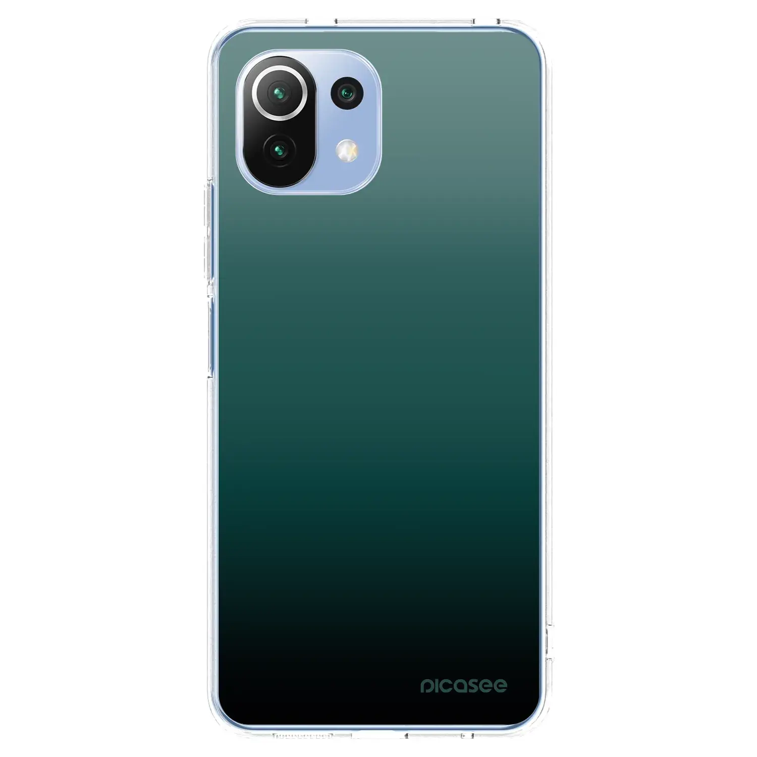 Silikonový průhledný obal pro Xiaomi Mi 11 Lite - Verdant Fade