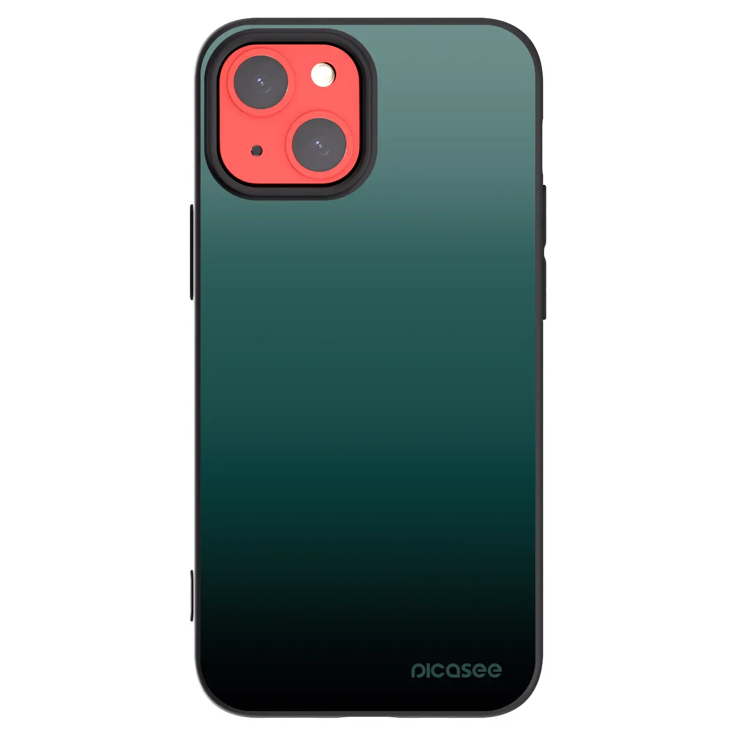 Silikonový černý obal pro Apple iPhone 13 mini - Verdant Fade