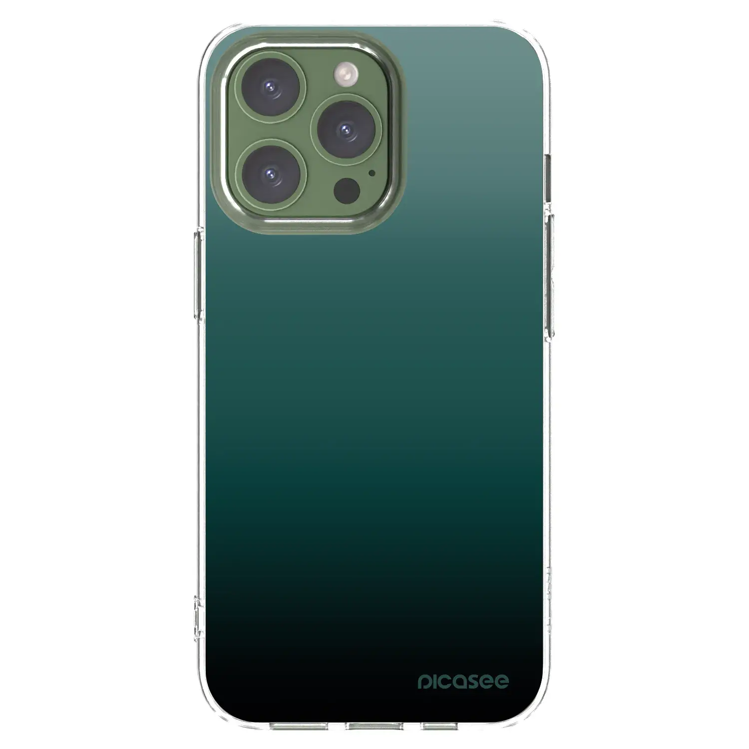 Silikonový průhledný obal pro Apple iPhone 13 Pro - Verdant Fade