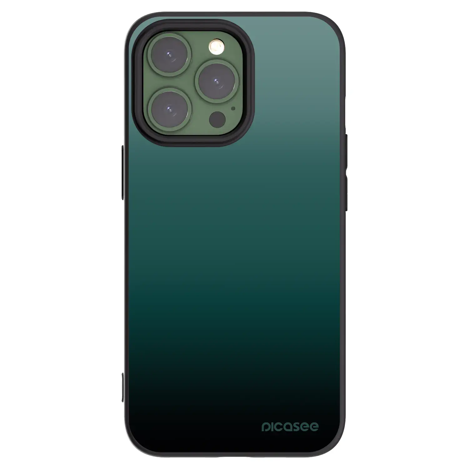 Silikonový černý obal pro Apple iPhone 13 Pro - Verdant Fade
