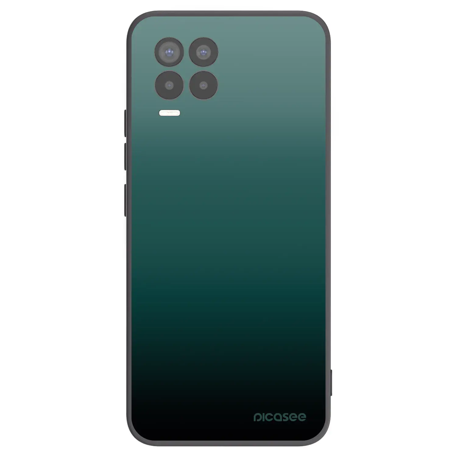 Silikonový černý obal pro Realme 8 Pro - Verdant Fade