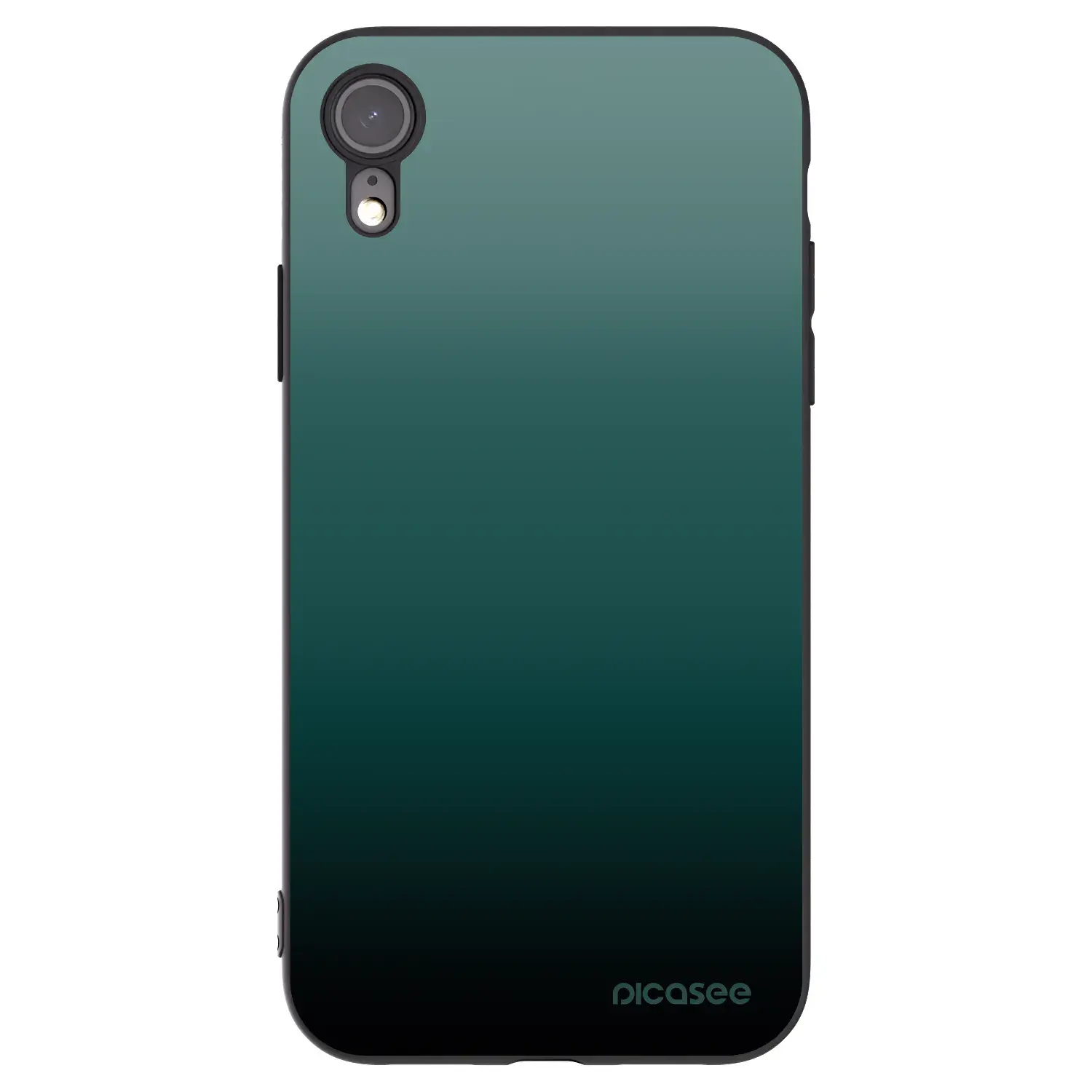 Silikonový černý obal pro Apple iPhone XR - Verdant Fade