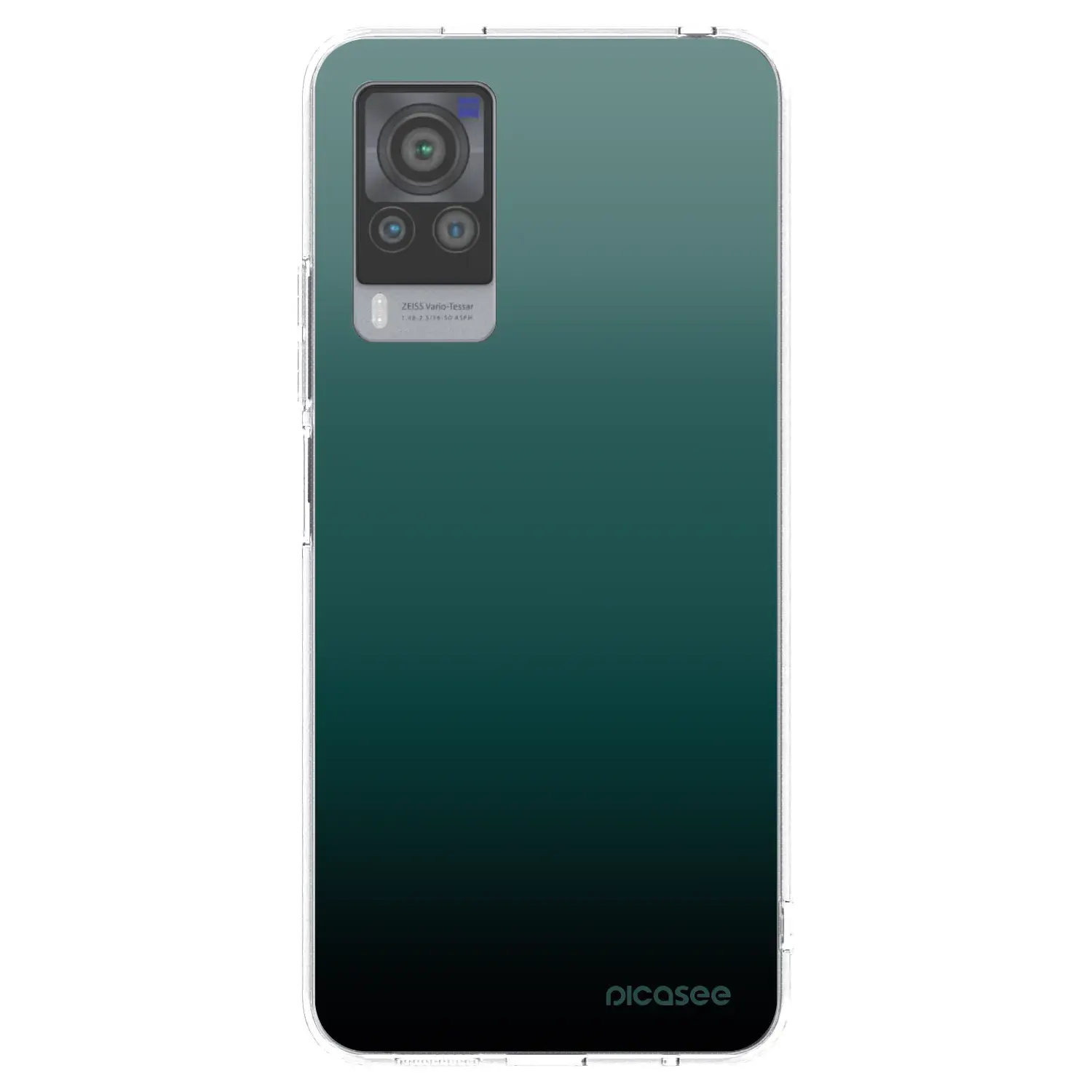Silikonový průhledný obal pro Vivo X60 Pro 5G - Verdant Fade