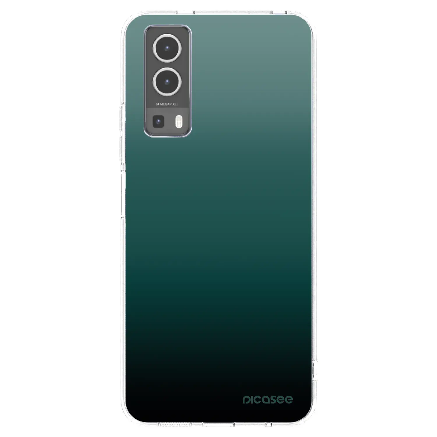 Silikonový průhledný obal pro Vivo Y72 5G - Verdant Fade