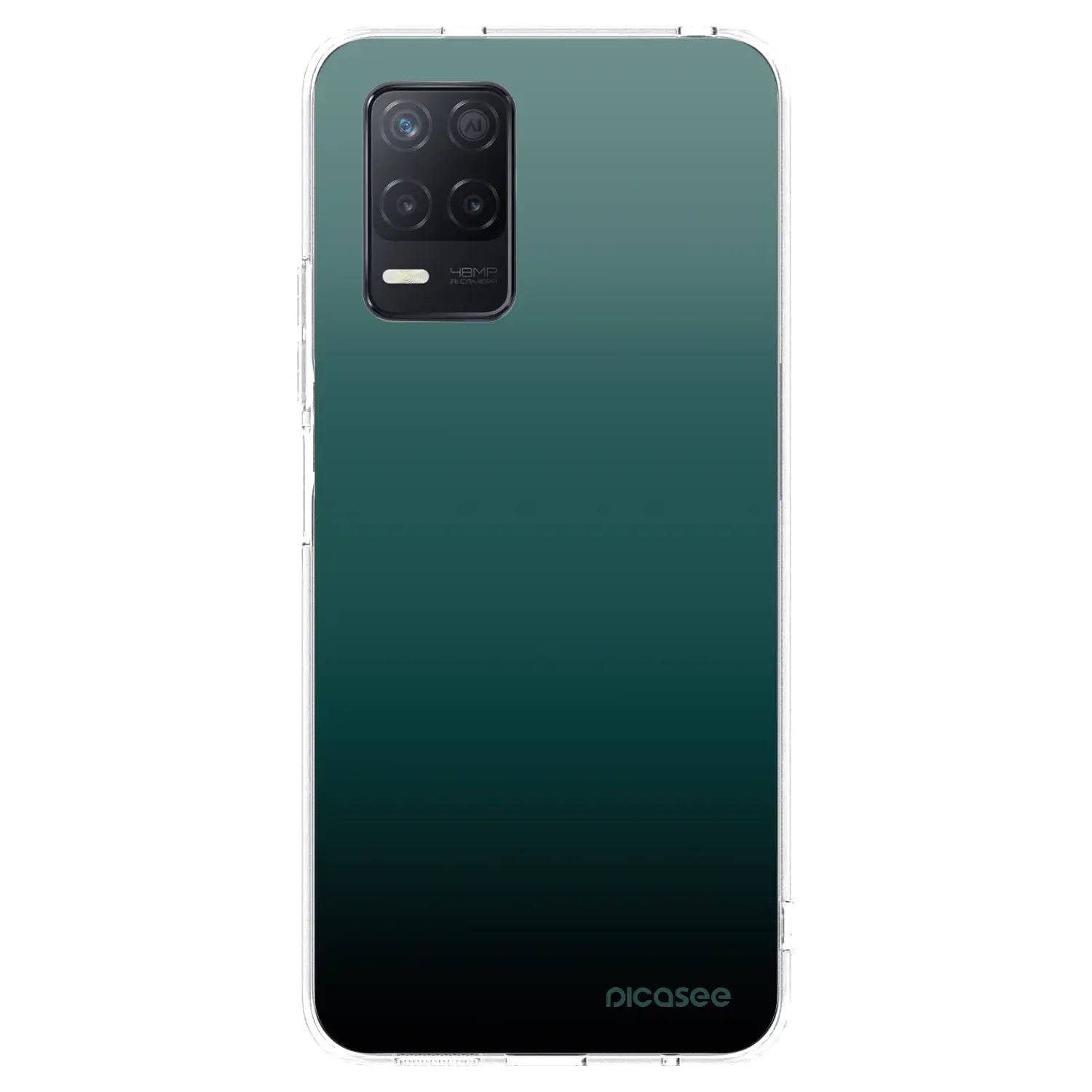 Silikonový průhledný obal pro Realme 8 5G - Verdant Fade