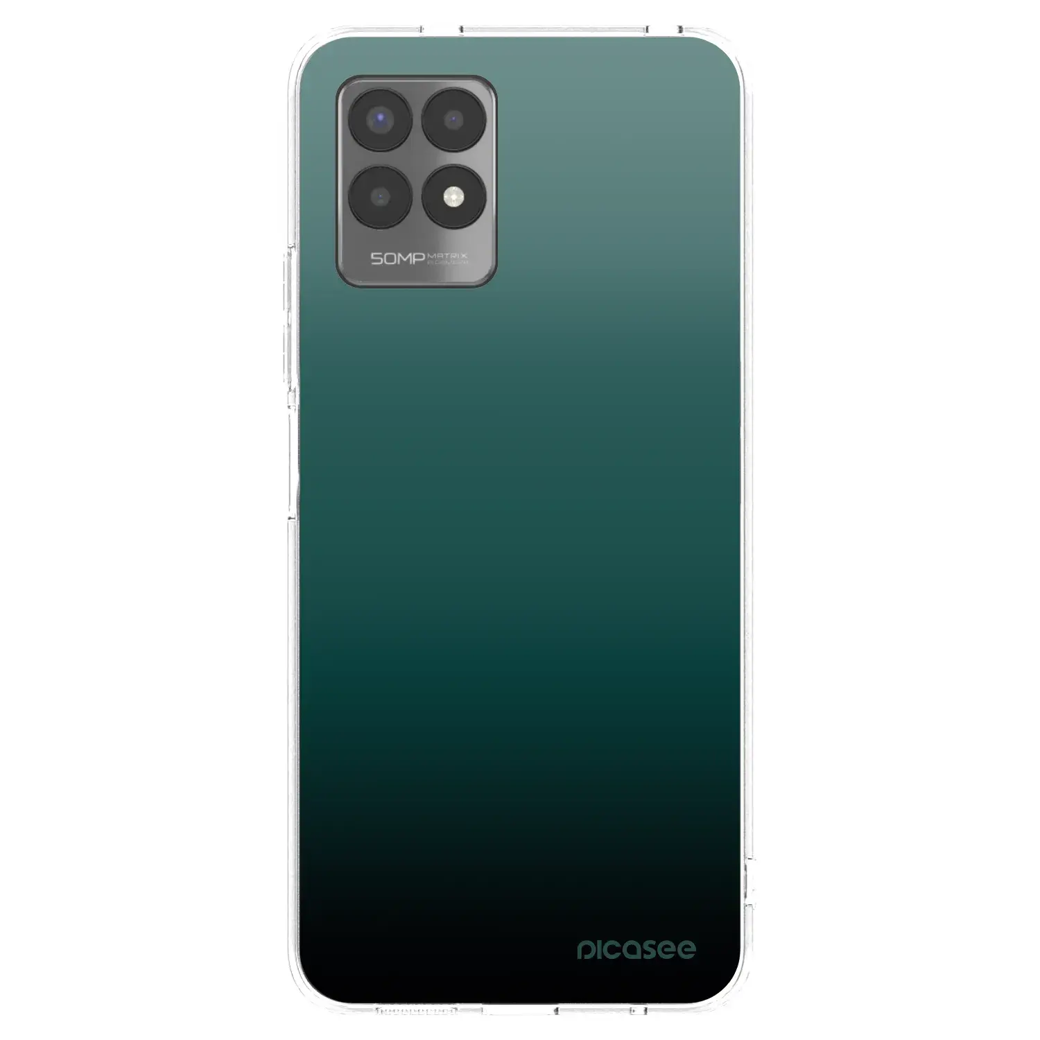 Silikonový průhledný obal pro Realme 8i - Verdant Fade