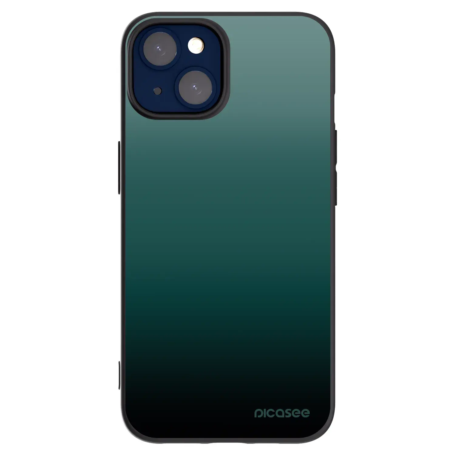 Silikonový černý obal pro Apple iPhone 14 - Verdant Fade