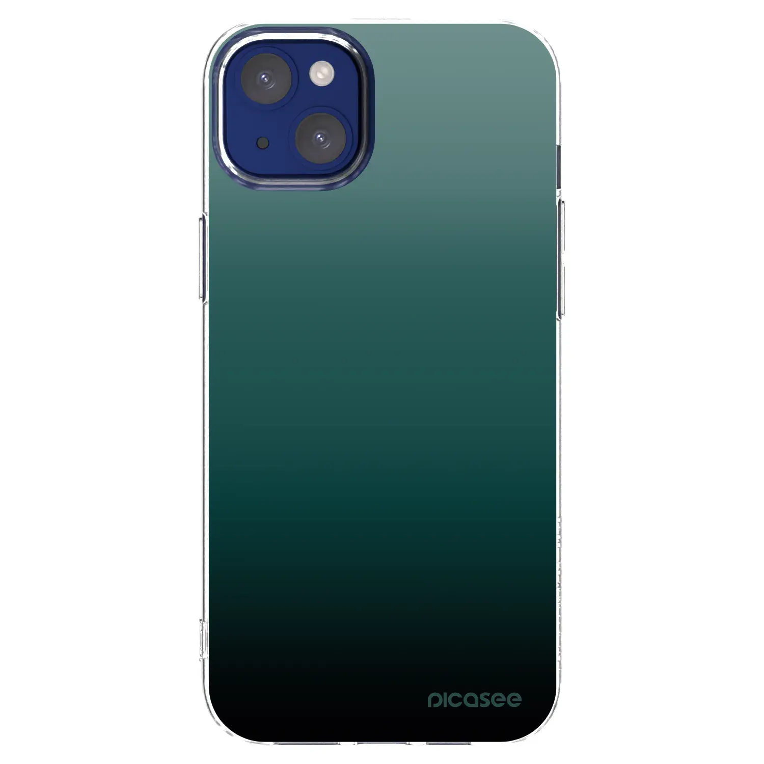Silikonový průhledný obal pro Apple iPhone 14 Plus - Verdant Fade