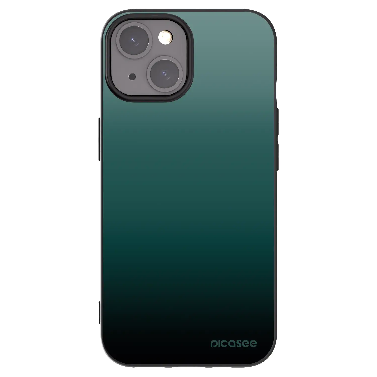 Silikonový černý obal pro Apple iPhone 15 - Verdant Fade