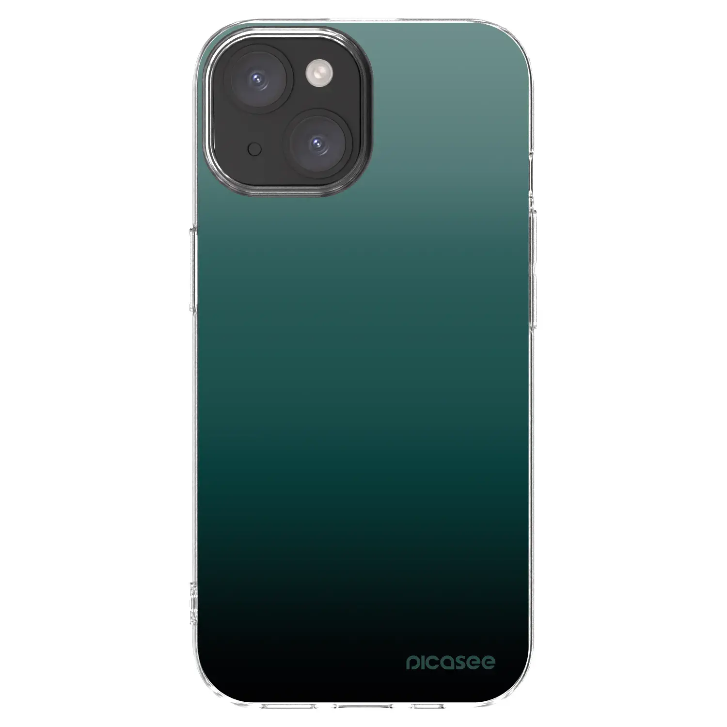 Silikonový průhledný obal pro Apple iPhone 15 - Verdant Fade