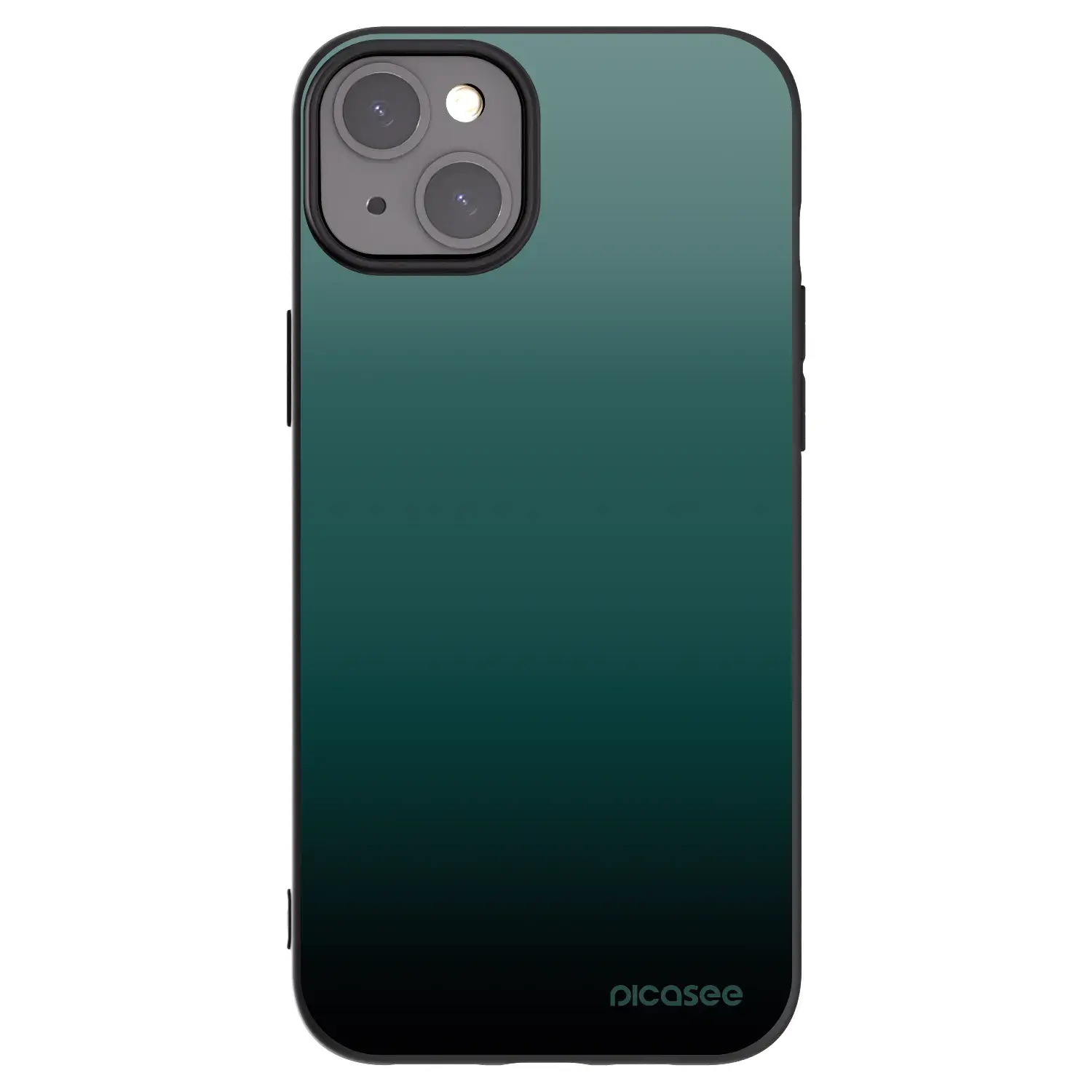 Silikonový černý obal pro Apple iPhone 15 Plus - Verdant Fade