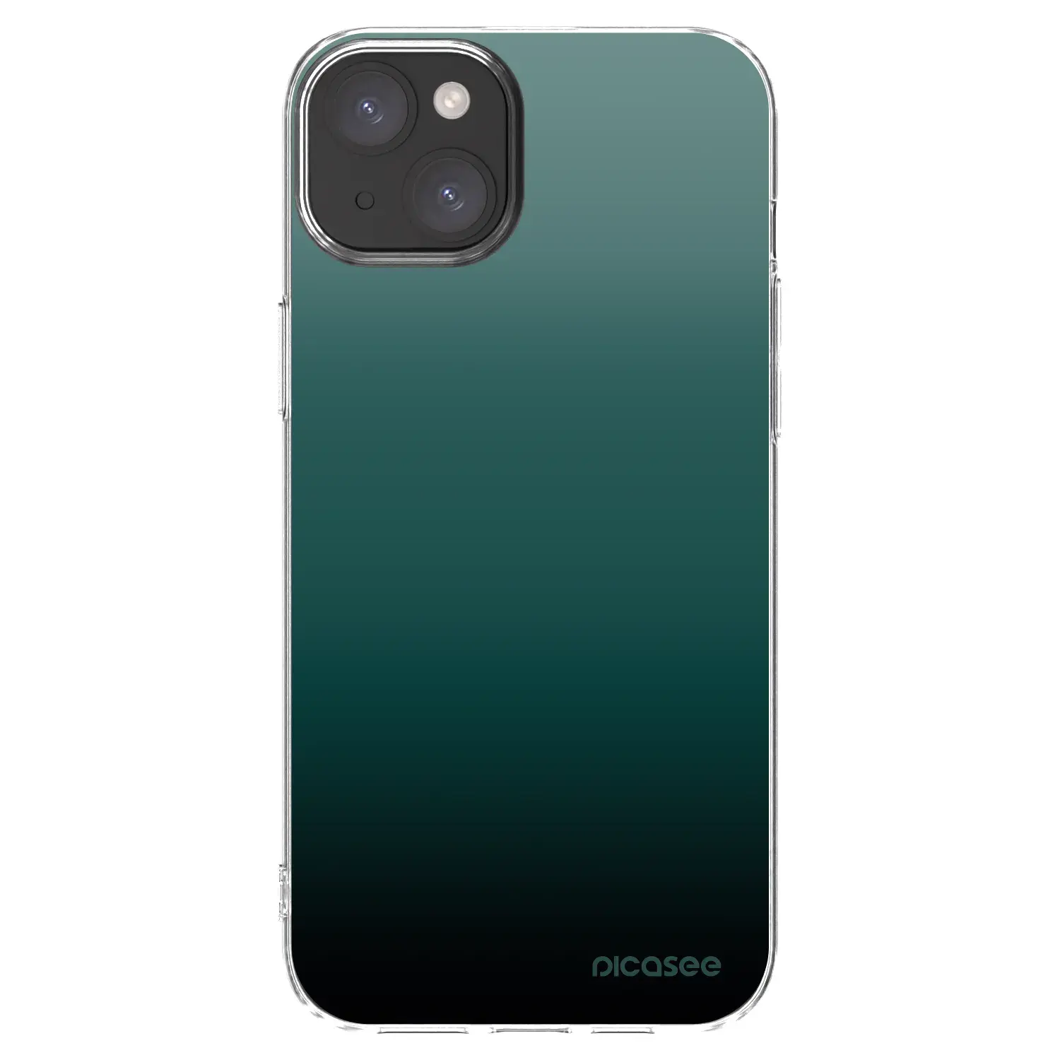 Silikonový průhledný obal pro Apple iPhone 15 Plus - Verdant Fade