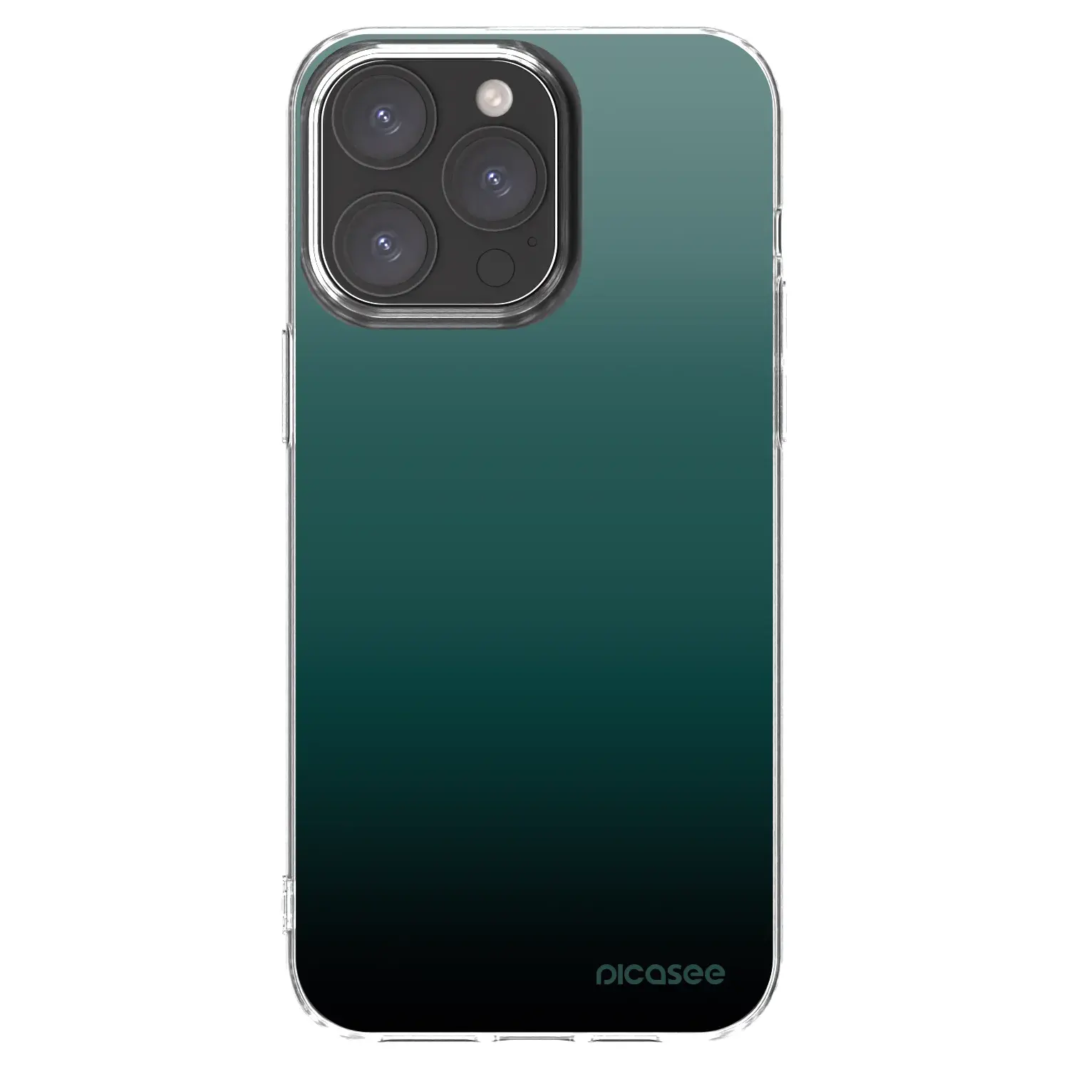 Silikonový průhledný obal pro Apple iPhone 15 Pro Max - Verdant Fade