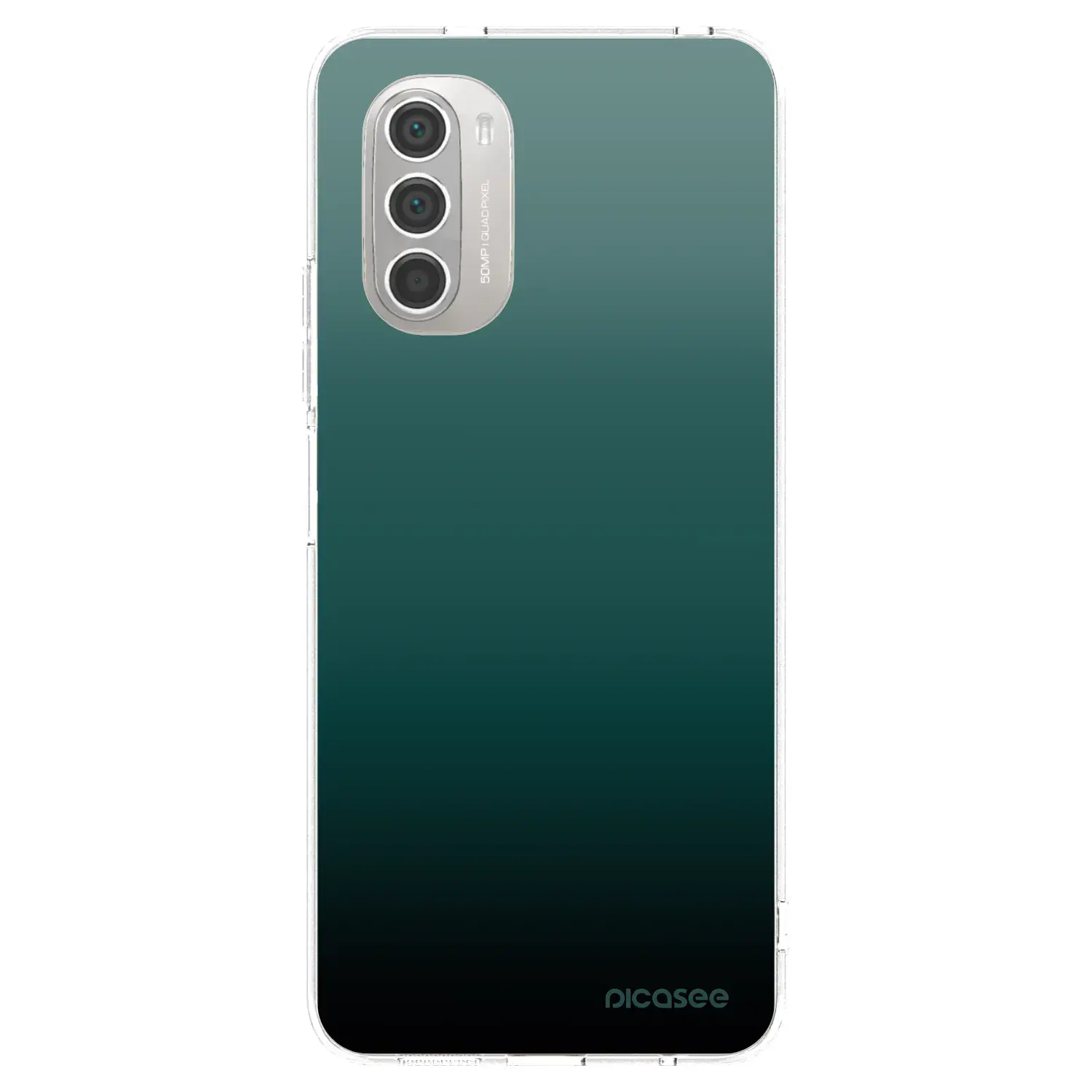 Silikonový průhledný obal pro Motorola Moto G51 - Verdant Fade
