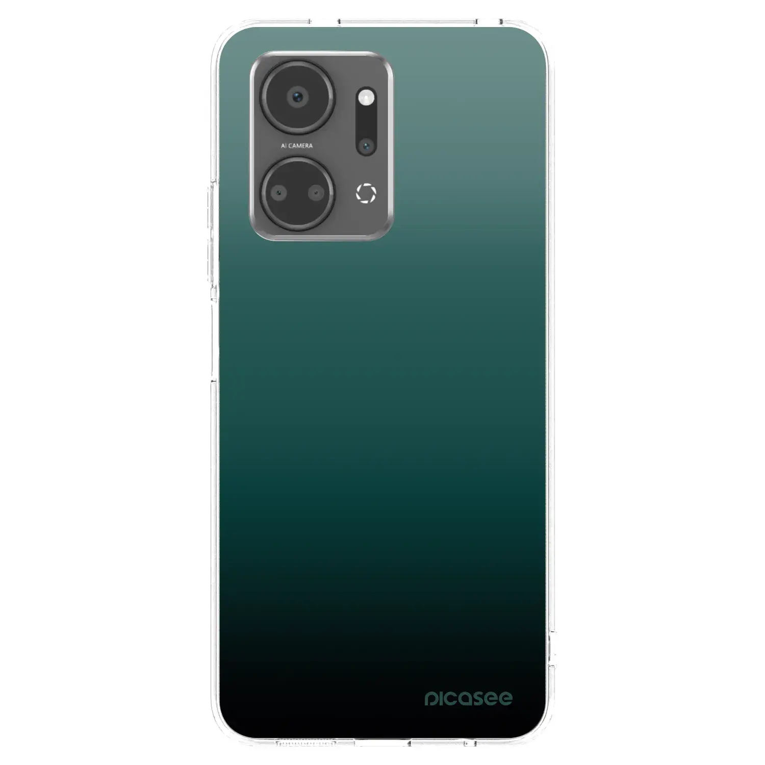 Silikonový průhledný obal pro Honor X7a - Verdant Fade