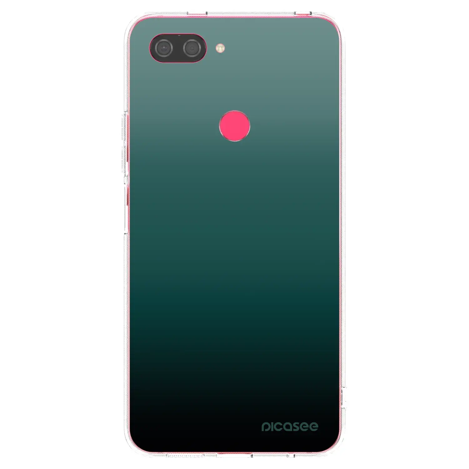 Silikonový průhledný obal pro Xiaomi Mi 8 Lite - Verdant Fade