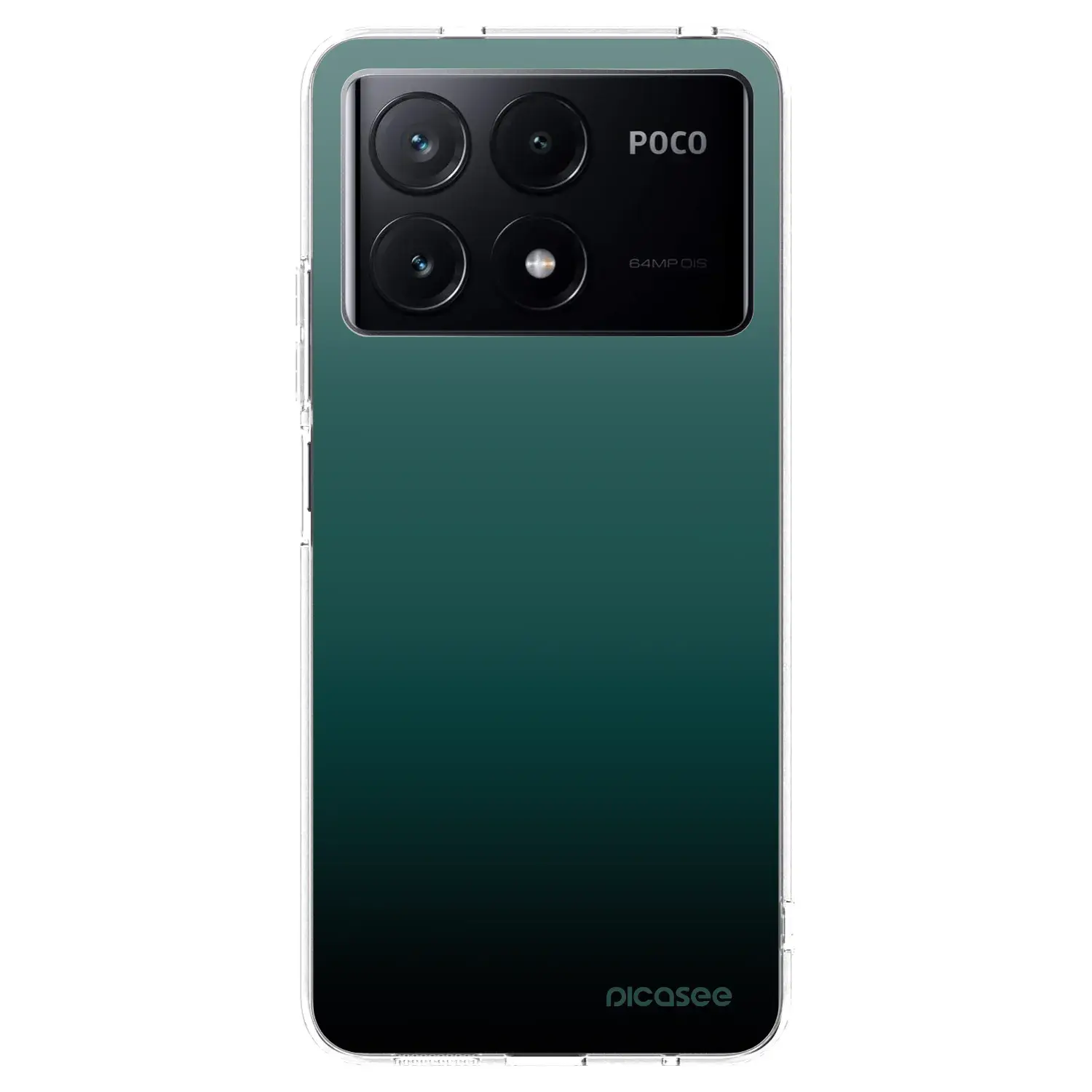 Silikonový průhledný obal pro Xiaomi Poco X6 Pro - Verdant Fade