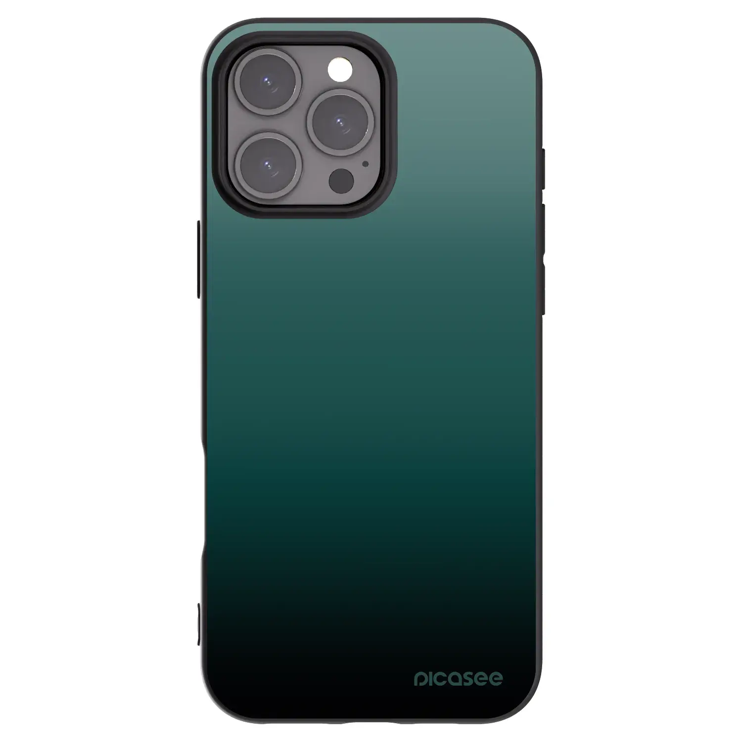 Silikonový černý obal pro Apple iPhone 16 Pro Max - Verdant Fade