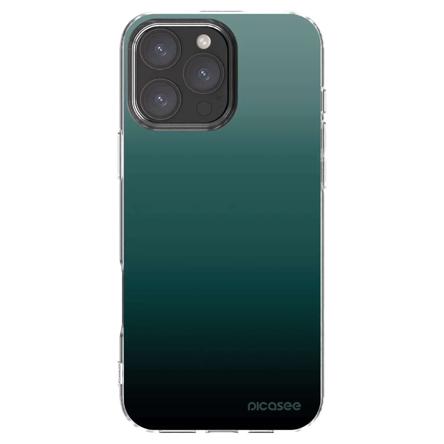 Silikonový průhledný obal pro Apple iPhone 16 Pro Max - Verdant Fade
