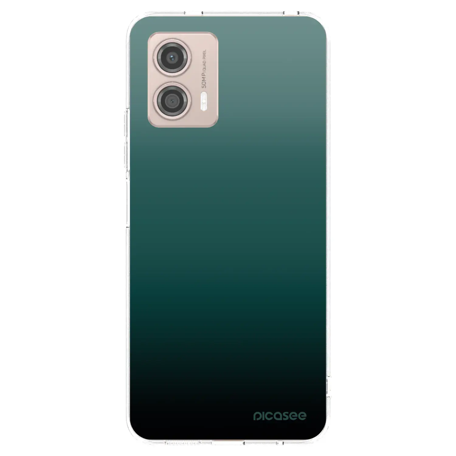 Silikonový průhledný obal pro Motorola Moto G53 5G - Verdant Fade