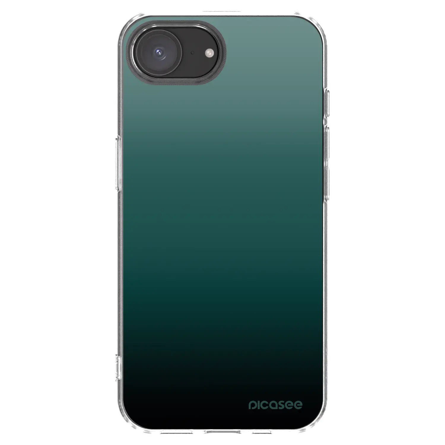 Silikonový průhledný obal pro Apple iPhone 16e - Verdant Fade