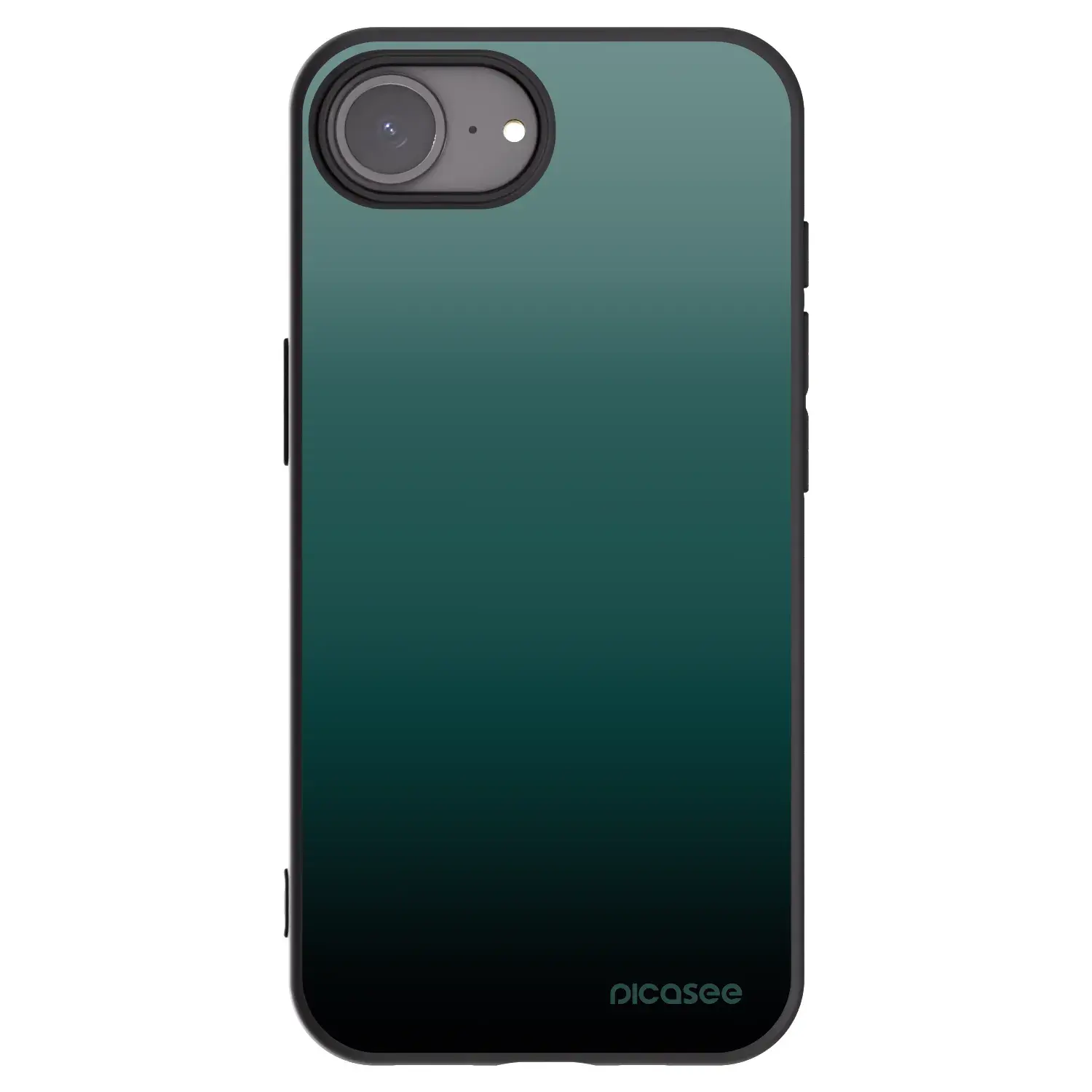 Silikonový černý obal pro Apple iPhone 16e - Verdant Fade