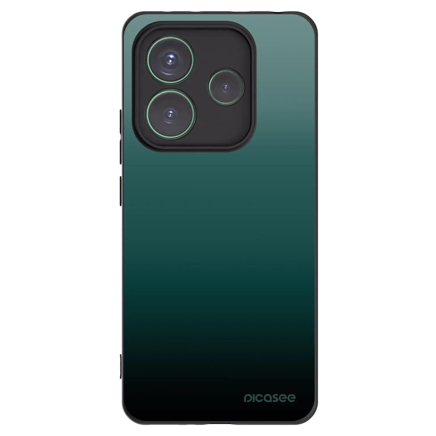 Silikonový černý obal pro Xiaomi Redmi Note 14 5G - Verdant Fade