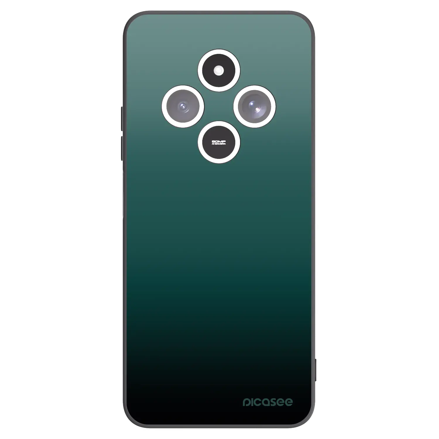 Silikonový černý obal pro Xiaomi Redmi 14C - Verdant Fade