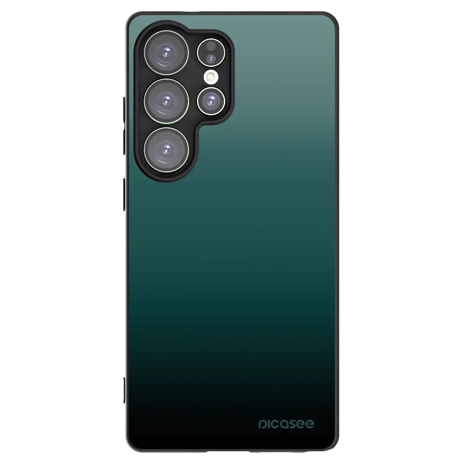 Silikonový černý obal pro Samsung Galaxy S25 Ultra 5G - Verdant Fade