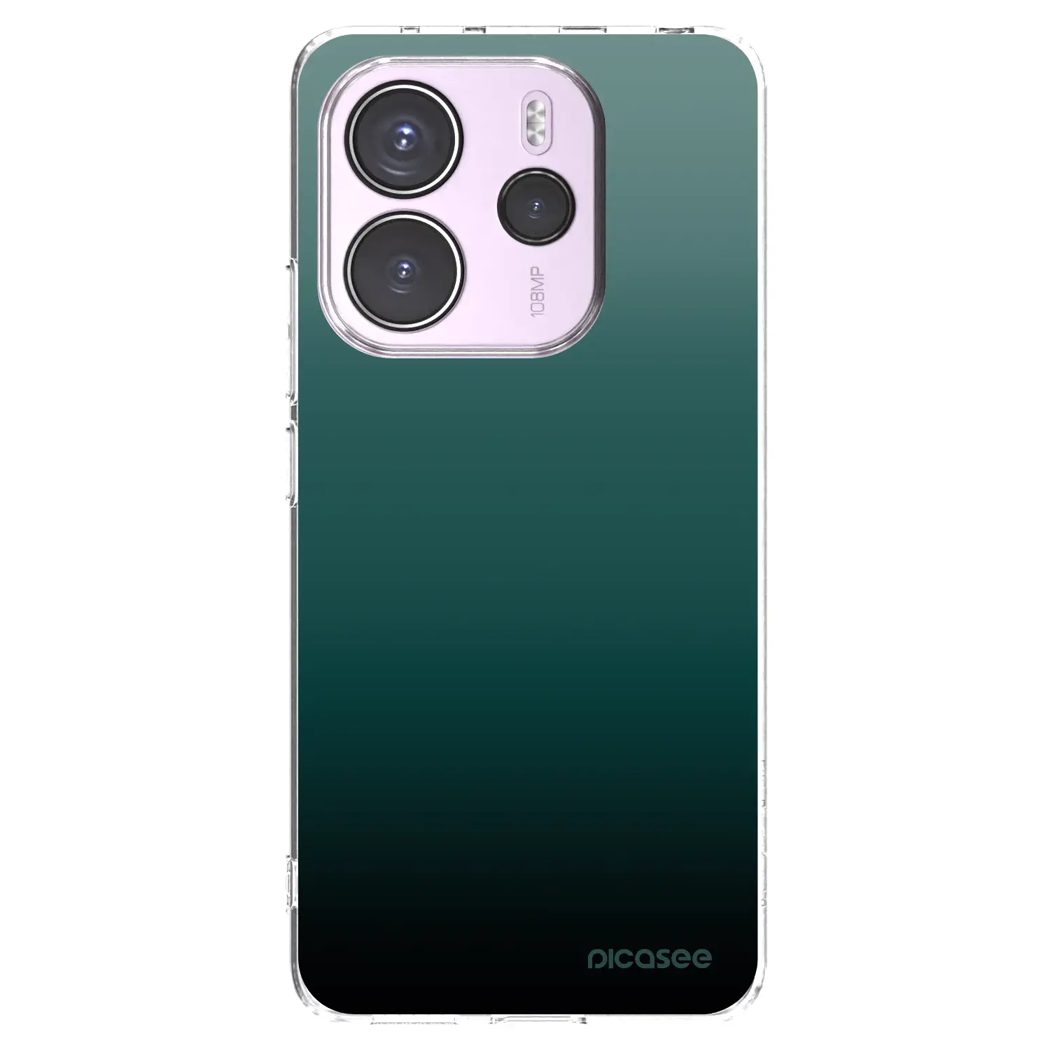 Silikonový průhledný obal pro Xiaomi Redmi Note 14 4G - Verdant Fade