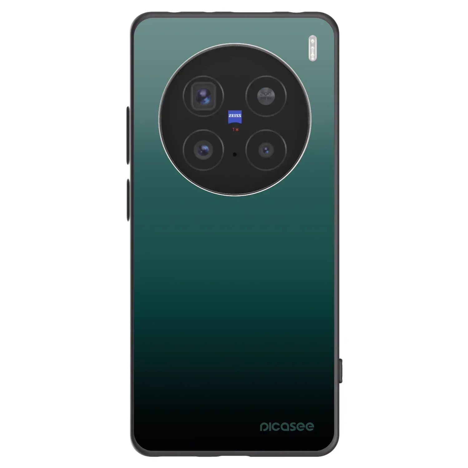 Silikonový černý obal pro Vivo X200 Pro - Verdant Fade