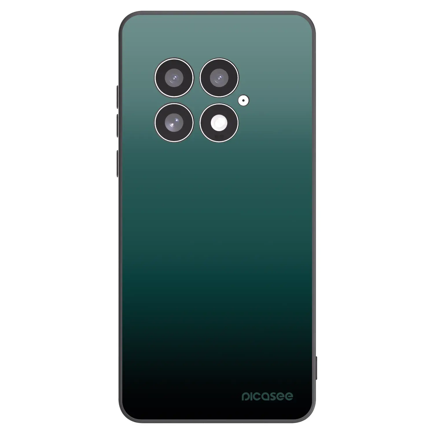 Silikonový černý obal pro OnePlus 13 5G - Verdant Fade