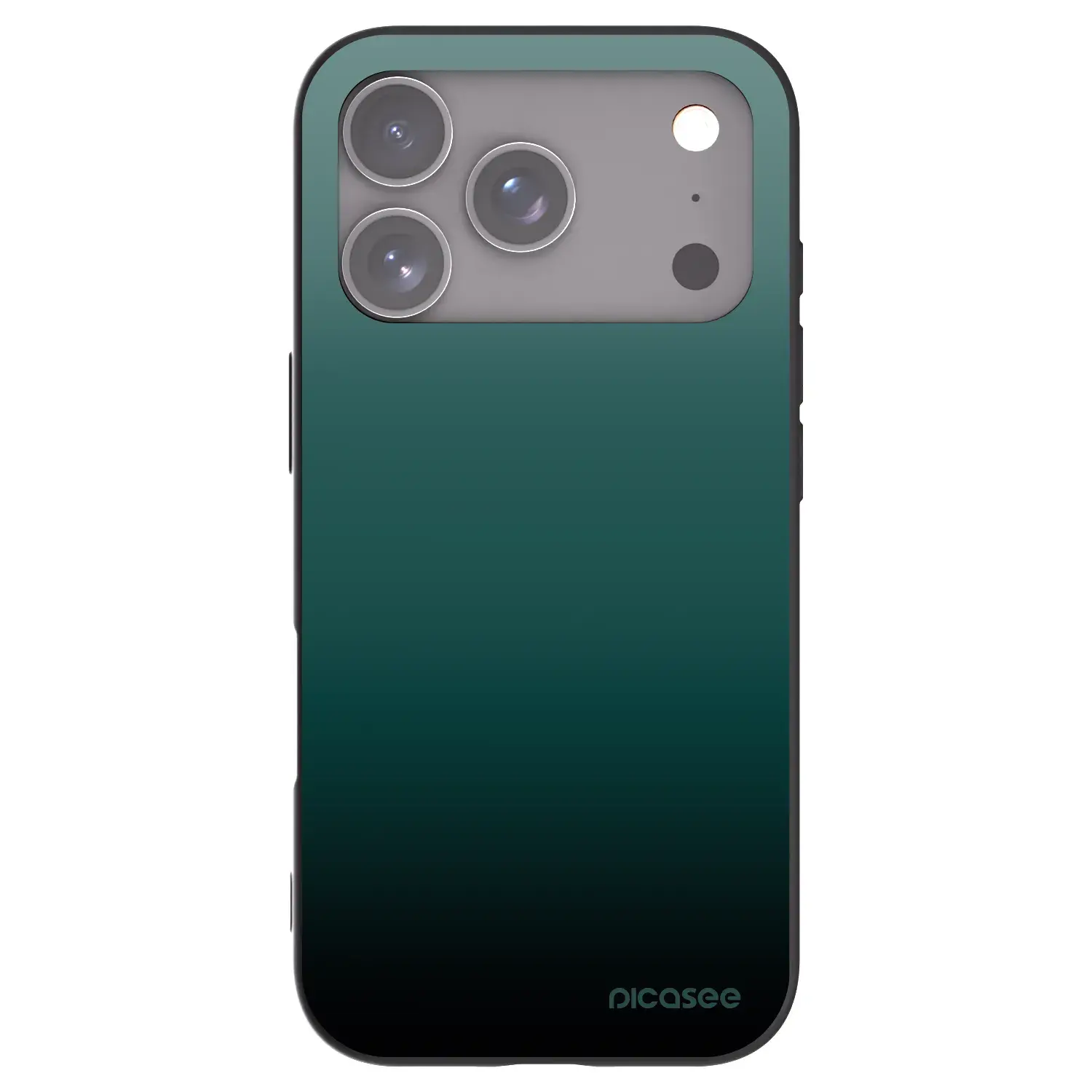 Silikonový černý obal pro Apple iPhone 17 Pro - Verdant Fade