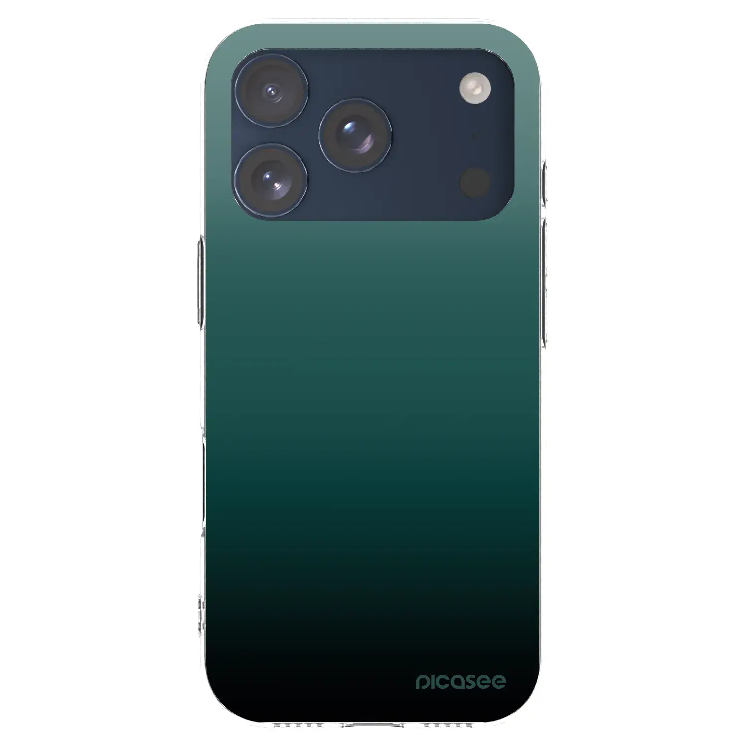 Silikonový průhledný obal pro Apple iPhone 17 Pro - Verdant Fade