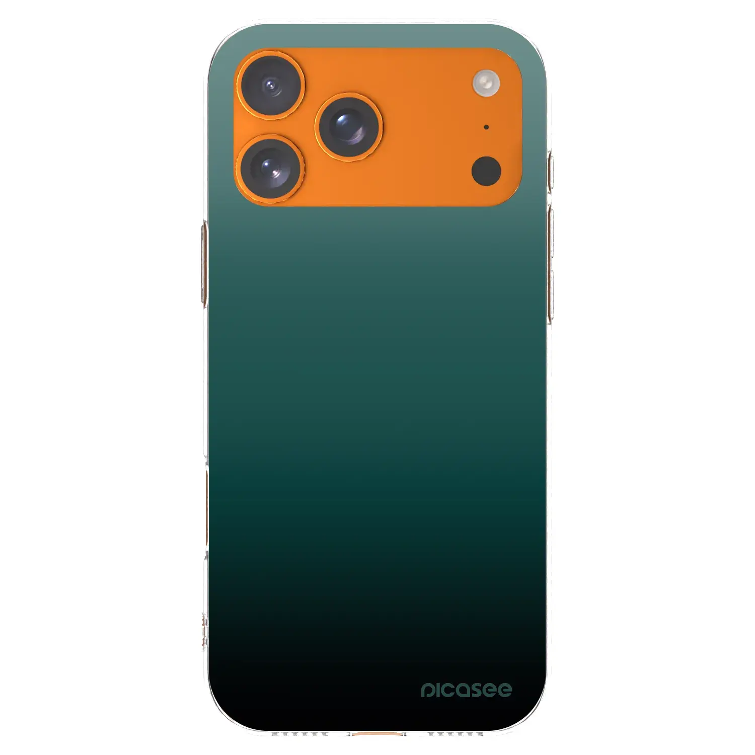 Silikonový průhledný obal pro Apple iPhone 17 Pro Max - Verdant Fade