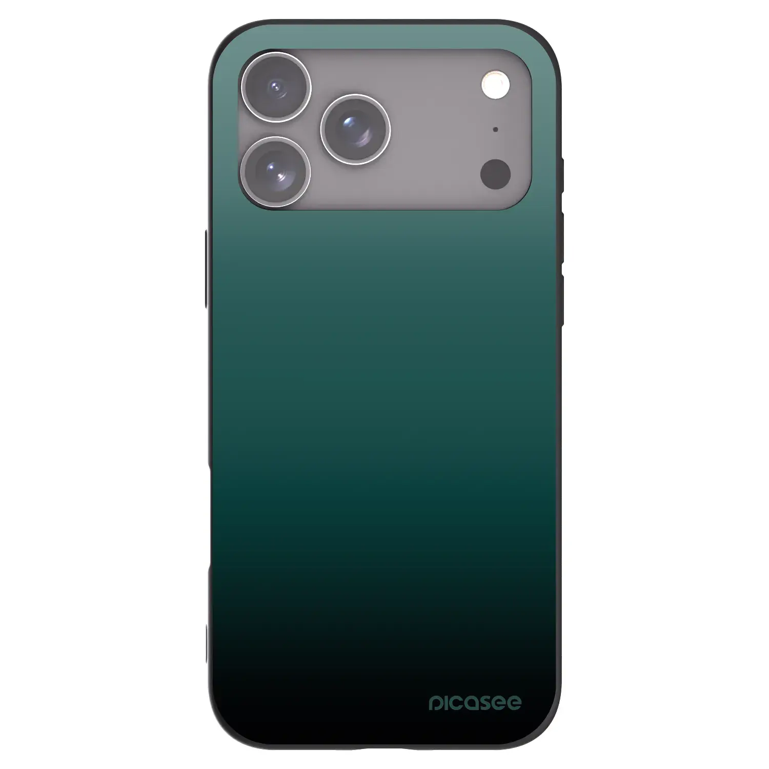 Silikonový černý obal pro Apple iPhone 17 Pro Max - Verdant Fade