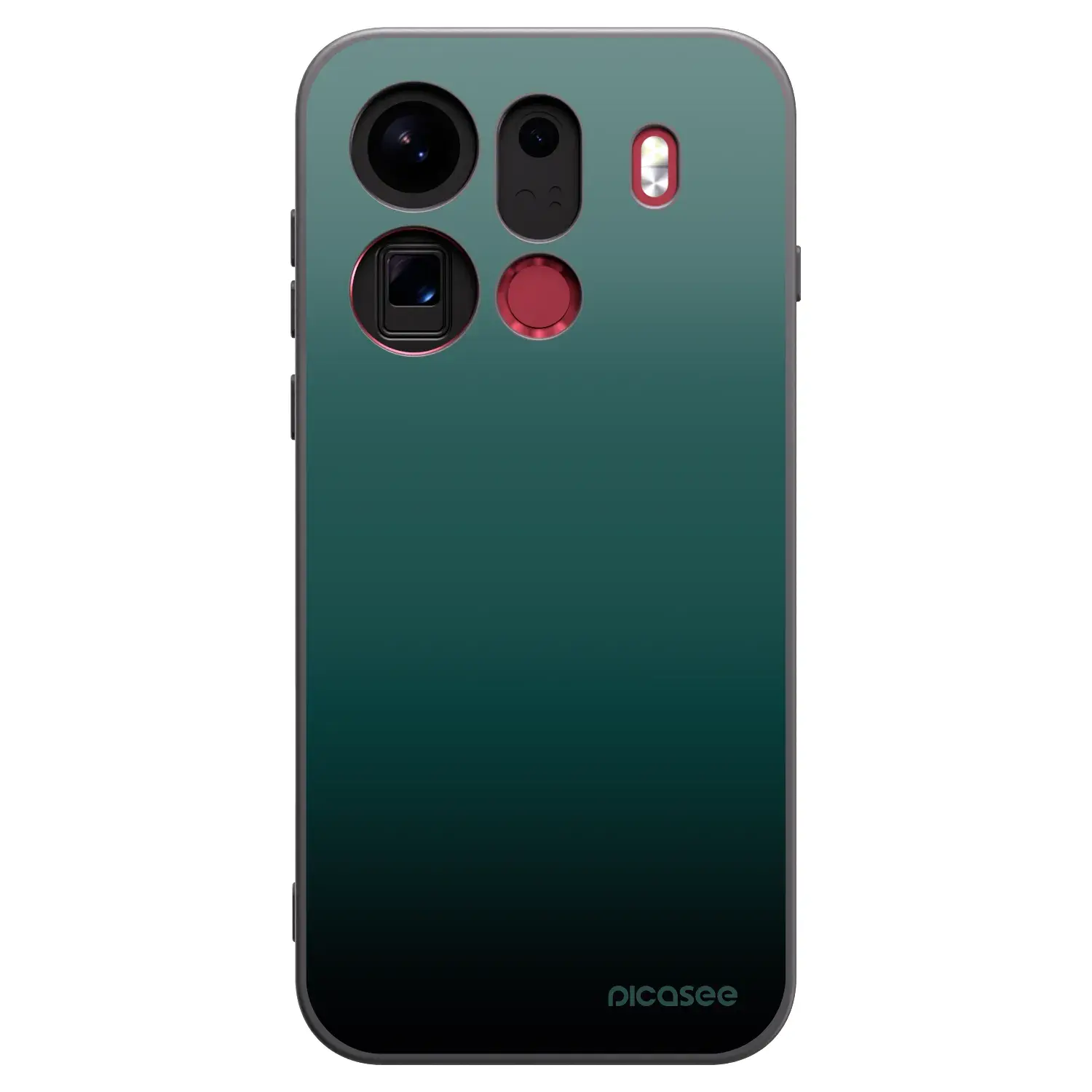 Silikonový černý obal pro OPPO Find X9 Pro - Verdant Fade