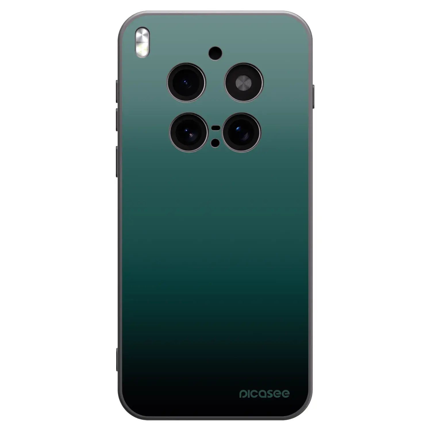Silikonový černý obal pro Vivo X300 Pro - Verdant Fade