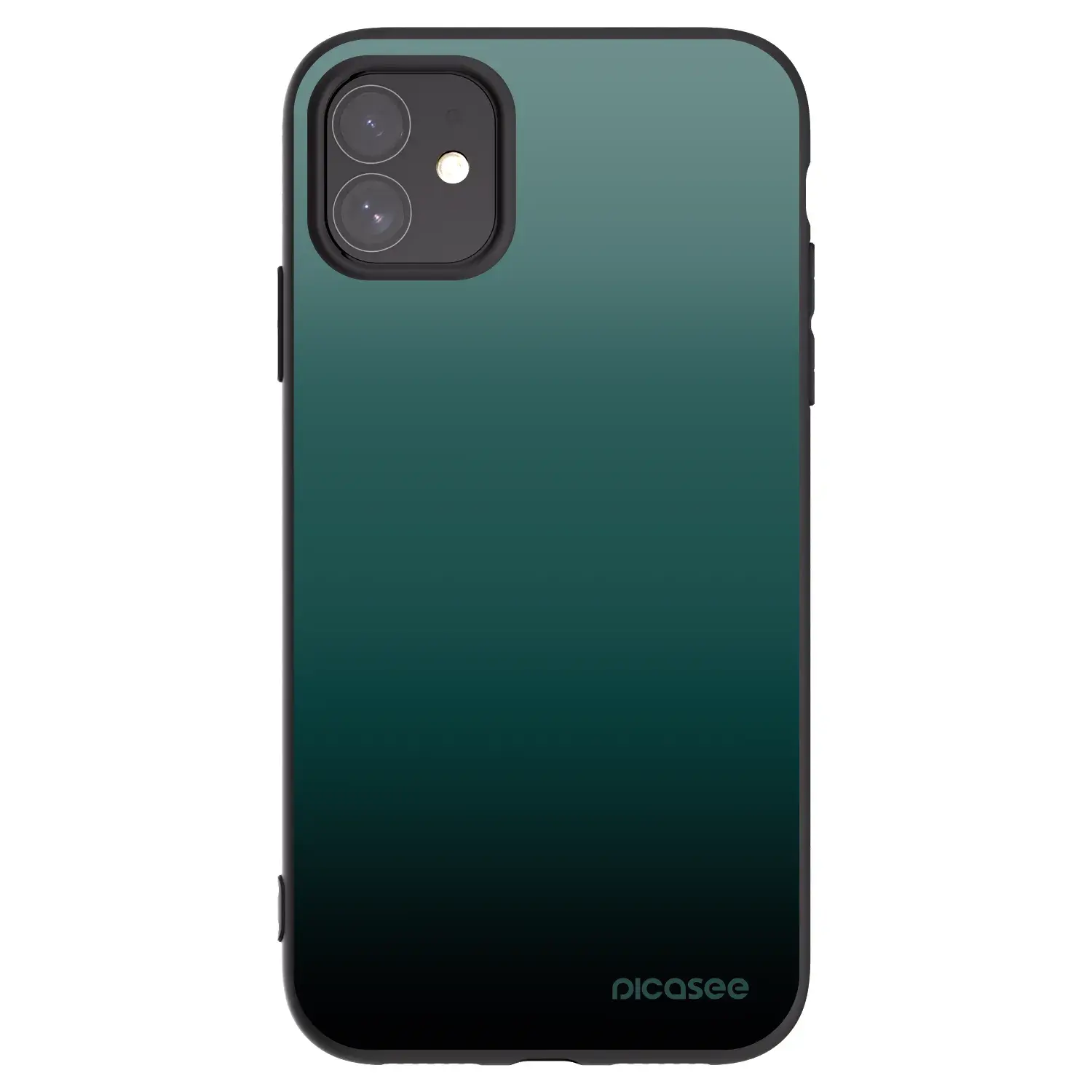 Silikonový černý obal pro Apple iPhone 11 - Verdant Fade