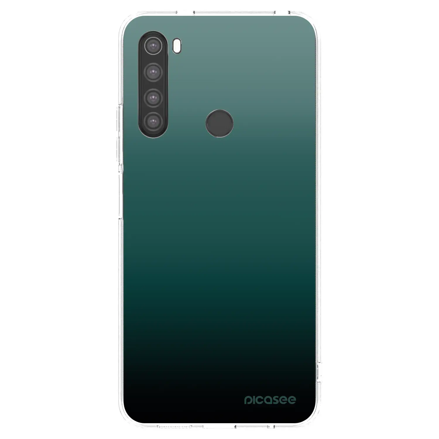 Silikonový průhledný obal pro Xiaomi Redmi Note 8 - Verdant Fade